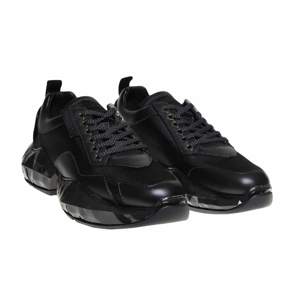 Jimmy Choo Men's Diamond Sneakers Black size EU44 US11 - Picture 2 of 10